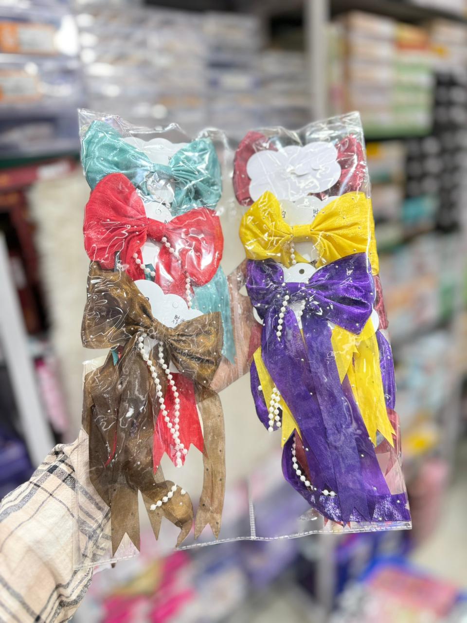 Fancy Hair Bows - 12 Pc Set