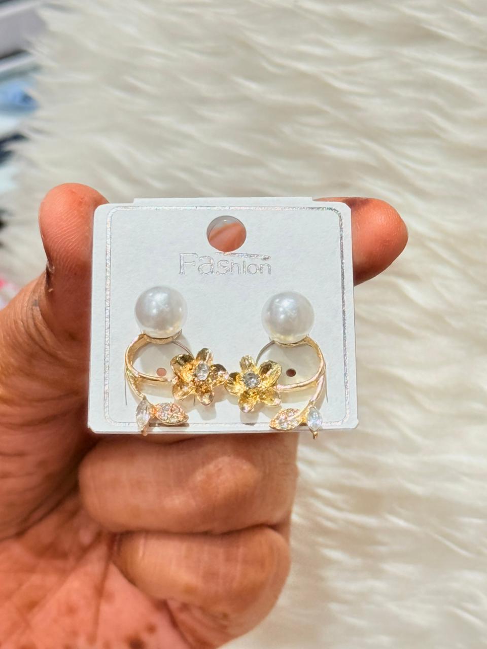 Pearl Stylish Earrings-10Pc