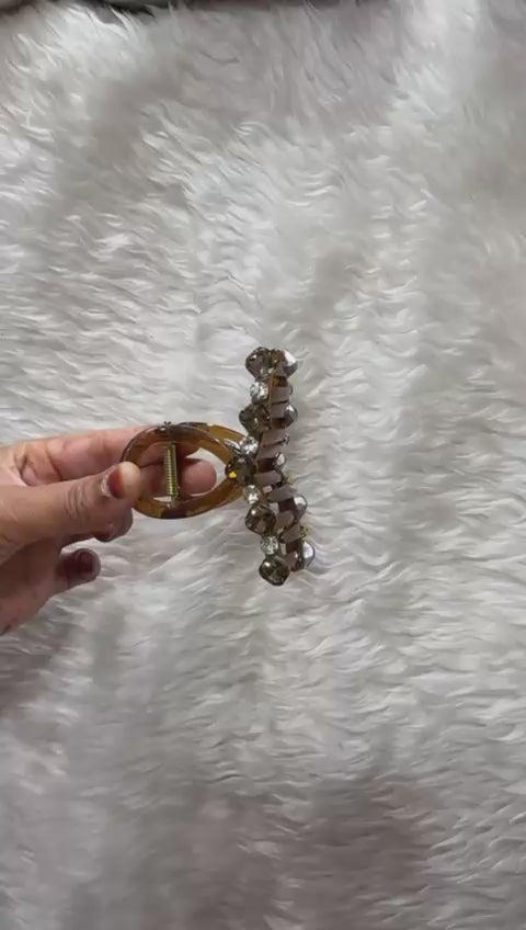 Diamond Outline Hair Claws - 12Pc Set